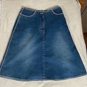 Mid Blue Jean Skirt